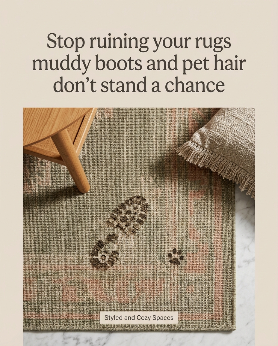 How to Style a Ruggable Rug in Your Living Room (And Keep It Looking Gorgeous)