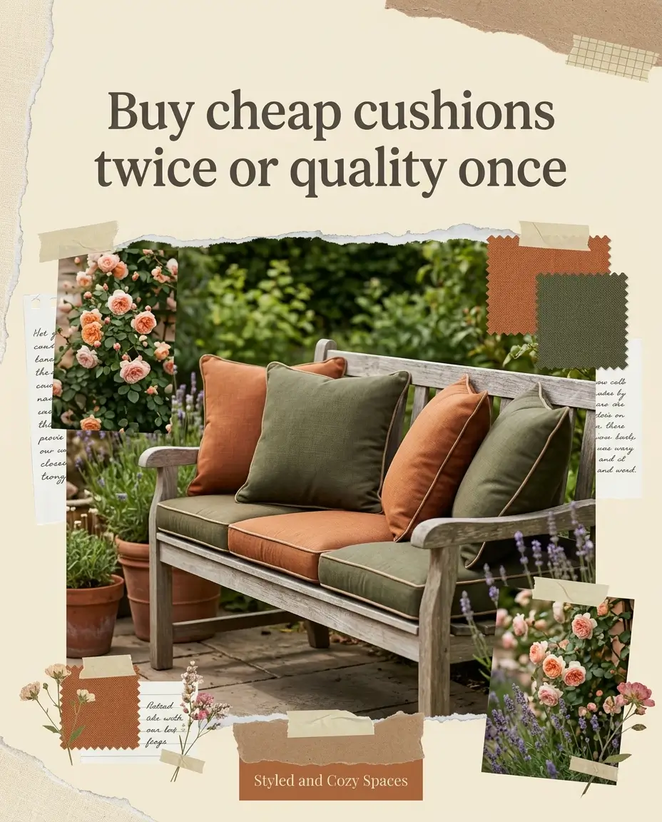 Floral outdoor cushions
